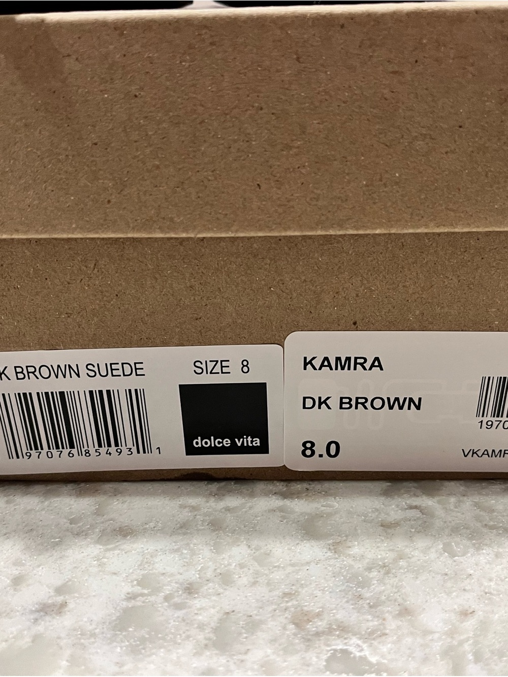 Dolce Vita Brown Suede Kamra Slingback Heels - Picture 5 of 5